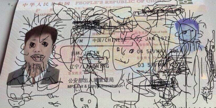 chinese-passport-doodles-stuck-airport-children-fb